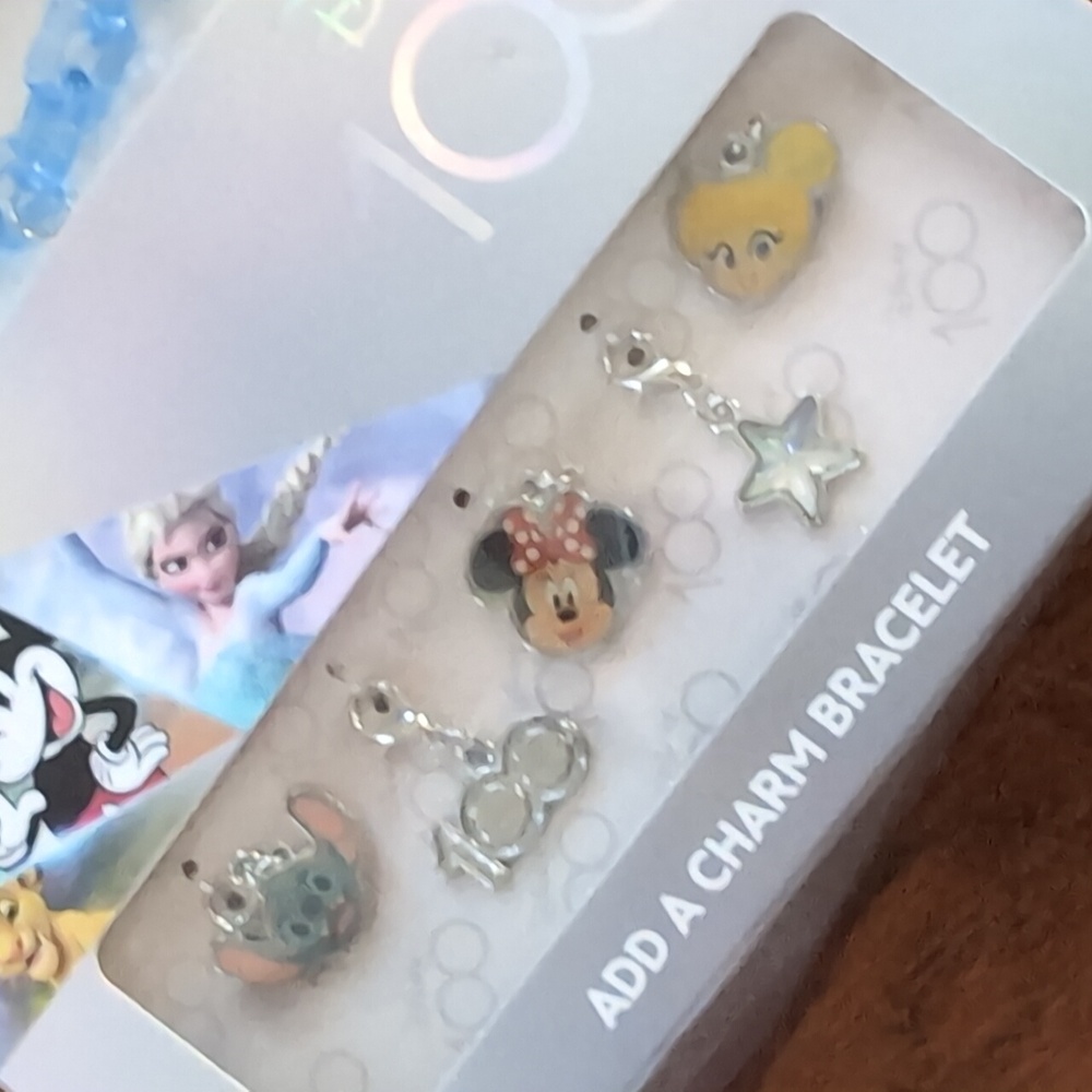 Disney Kids Blue Charm Bracelet with Characters - Picture 2 of 3